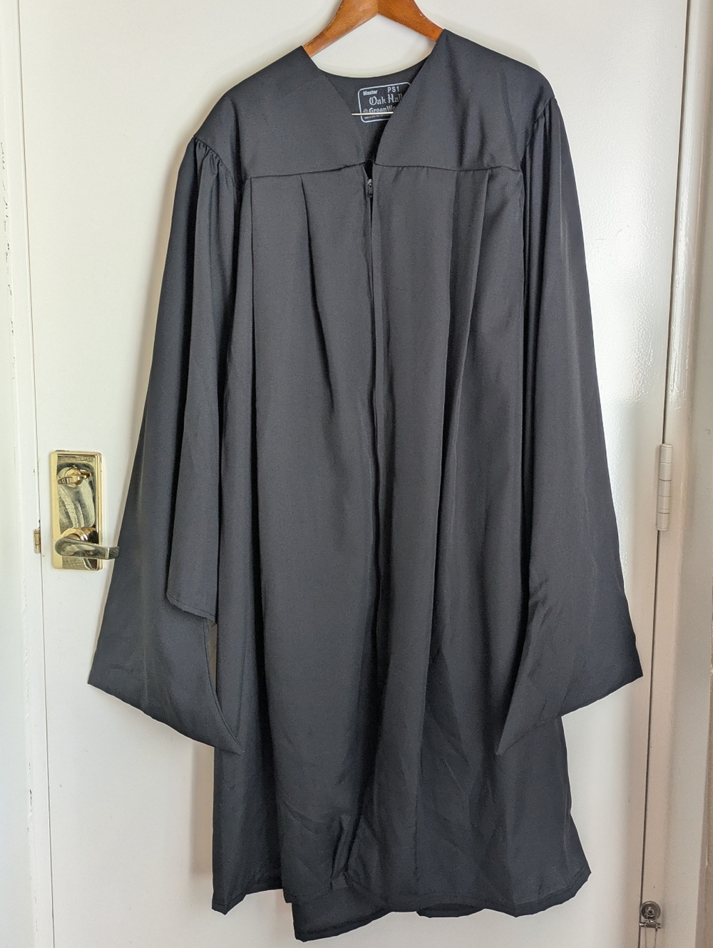 Oak Hall GreenWeaver Plus Size Master's Grad Graduation Gown - Black